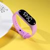 Lote en Stock con Regalo, Reloj Electrónico LED Blanco Táctil Resistente al Agua para Estudiantes de Primaria y Secundaria, Reloj Deportivo LED con Pantalla Táctil