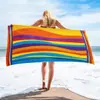 Em estoque Daifa Transfronteiriça Nova Toalha de Banho de Microfibra para Praia Toalha Estampada Praia Natação Férias Toalha de Banho Absorvente
