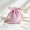 Bolsa de regalo de franela para guardar joyas con cierre de mariposa, logo personalizable para bolsas de almacenamiento de joyas de comercio electrónico transfronterizo