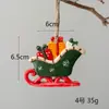 Pingente Pequeno de Resina de Natal Decoração de Árvore de Natal Acessórios de Pingente Pingente Pequeno de Natal Retrô Americano Decorações de Natal