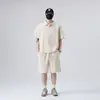 Novo Conjunto Esportivo Casual Masculino de Verão, Camisa Polo com Lapela, Shorts de Manga Curta, Conjunto de Duas Peças, Estilo Coreano, Moderno e Simples