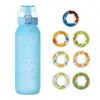 1000ml Copo com Fragrância Amazon Explosions Copo de Água Brincalhão com Anel de Fragrância Copo de Água Esportivo Copo com Tubo de Sucção 7 Anéis