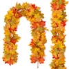 Amazon Otoño Vid de Hoja de Arce Simulada Festival de la Cosecha Halloween Decoración de Vid Simulada Hoja de Arce Simulada