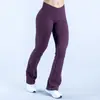 Calça de ioga sem costura com cintura cruzada, modelagem justa e efeito levanta bumbum, modelo Cross-Border europeu e americano, ideal para esportes e uso casual.