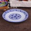 Hotel Tableware Prato de porcelana azul e branco Prato grande Prato profundo Placa rasa Prato quadrado Prato de sopa Prato de peixe cozido no vapor