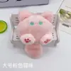 Lindo Colgante de Llavero de Peluche de Grupo Pequeño de Gatos Blancos Muñeca de Dibujos Animados Adornos para Colgar en Bolsos de Niña Muñeca Muñeca