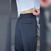 Pantalones otoñales, resistentes a las arrugas, cómodos y casuales para hombre, con bolsillo con cremallera, corte recto, cintura elástica y estampado de cuadros.. Estos son pantalones casuales de negocios ligeros