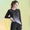 Nueva Camisa Deportiva de Manga Larga de Secado Rápido para Primavera y Otoño para Hombres y Mujeres, Camiseta de Yoga Adelgazante, Top para Correr, Ropa Holgada para Senderismo