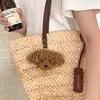 Nuevo Colgante de Muñeco Perrito Oso de Peluche de Dibujos Animados, Decoración de Llavero para Mochila de Niña, Accesorios para Muñecas