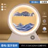 Adorno Creativo de Reloj de Arena con Pintura de Arena Movediza para Sala de Estar, Mueble de TV, Aparador de Vinos, Decoración del Hogar de Lujo Ligero, Regalo para Escritorio de Oficina