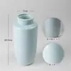 Recipiente para Flores, Plato Redondo, Recipiente Estilo Japonés, Maceta, Jarrón de Cerámica Estilo Chino para Arreglo Floral, Pieza Decorativa, Plato para Flores Ikebana