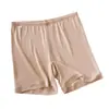 Calças Leggings Antibacterianas de Seda Saia Calça Cintura Média Anti-Exposição Calças de Três Pontos Calças de Seda de Segurança Calças de Dormir