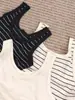 Chaleco tejido minimalista para mujer de lana y seda de morera, capa base versátil para otoño e invierno, cuello en U, top tejido sin mangas adelgazante