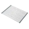 Esterilla Escurridora Plegable Enrollable Lavabo para Lavar Verduras Cesta de Drenaje Estante de Drenaje para Fregadero de Acero Inoxidable Engrosado Lavado de Platos para Fregadero de Cocina