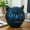 Estátua de Gato de Luxo para Novo Produto Transfronteiriço Estátua de Artesanato em Resina de Gato de Luxo Ornamento de Mesa