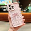 Laço Floral Rosa Adequado para Capa de Celular Apple Iphone11/12/13Pro/14/15/16Promax
