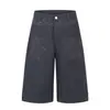 Calça Casual Tendência Estilo Europeu e Americano 2026 Bordada com Gráfico, Bolsos Grandes, Calça Cropped, Fonte Direta Atacado 10