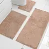 Conjunto de Tapetes de Chão para Banheiro e Vaso Sanitário em Formato U, Tapete Absorvente, Tapete Antiderrapante para Banheiro, Tapete para Porta do Vaso Sanitário