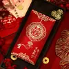 Especial 2025 para Casamento Novo Envelope Vermelho Personalizado para Casamento Mil Yuan Papel Grosso Casamento Geral Dupla Felicidade Envelope Lai See Boa Sorte