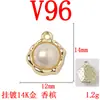 Colgante vintage redondo en forma de corazón y gota de agua, simple y versátil, materiales de alta calidad para accesorios de aretes hechos a mano DIY de perlas
