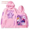 Moletom com Capuz Gráfico Harajuku Kpop Caçador de Demônios Mirarumizoeyhuntrix Estampado
