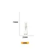 Botella Dispensadora Transparente Minimalista de 50 ml con Cierre a Presión y Cabezal de Bomba Spray a Prueba de Polvo, Botella de Vidrio Portátil para Viaje a Prueba de Luz para Agua de Rosas Pura