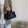 Bolso de Mano Retro con Patrón de Lichi Otoño e Invierno para Mujer 2026 Nuevo Bolso Tote de Mano de Moda Nicho Bolso Cruzado Versátil