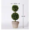 Ornamentos de Plantas Verdes Simuladas, Bolas de Grama, Plantas em Vaso, Plantas de Bola Redonda Internas para Casa, Fabricantes Atacadistas de Bonsai Criativos de E-commerce