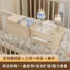 Cesta Suspensa Organizadora para Berço de Bebê Bolsa Lateral de Armazenamento para Comoda ou Lado da Cama para Fraldas e Lenços Umedecidos