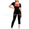 Traje de Sudoración Moldeador para Mujer Transfronterizo, Entrenamiento para Levantar el Pecho, Ropa Deportiva Moldeadora para Reducir el Vientre, Cintura Moldeada, Body de Manga Corta para Levantar los Brazos