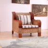 Sofá de Ratán Real Sofá de Ratán Sofá de Ratán Madera Maciza de Ratán Cama Chaise Sofá de Esquina Sofá de Esquina