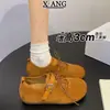 Zapatos de entrenamiento alemanes de cuero estilo vintage para mujer, zapatos Birkenstock de cobertura total, zapatos sencillos cómodos de suela blanda para mujer, zapatos Mary Jane