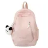 Mochila Escolar Lisa de Color Sólido para Niña Nueva de Invierno para Estudiante de Secundaria Gran Capacidad Mochila Dulce y Fresca para Niña
