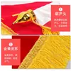 Bandeirinha de Bandeira Vermelha Fluida Vermelha Veludo de Alta Qualidade Espuma Flocada Bandeira de Equipe Produção Pequena Bandeirinha de Bandeira Vermelha Bandeirinha de Turma