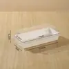 Caja de Embalaje Grande Transparente para Buñuelos Cremosos, Pasteles Mochi, Galletas y Pasteles de Hilo de Carne