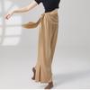 Pantalones de práctica de danza clásica, pantalones de verano con pierna ancha y abertura, ropa de danza china moderna, pantalones de baile elegantes para mujer