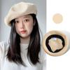 Circunferencia de Cabeza Grande Sombrero Nuevo Estilo Coreano de Verano para Mujeres Venta al por Mayor Sombrero de Pintor Tejido Fino con Banda Elástica Boina de Primavera y Verano