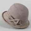 Sombreros de Otoño e Invierno para Mujeres de Mediana Edad y Mayores, Madres, Sombreros de Pescador, Sombreros de Algodón Cálido Acolchados, Sombreros de Mujer a Prueba de Frío, Sombreros de Abuela