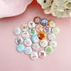 Lindo Mini Insignia Vintage de Hojalata de 25 mm Trébol Broche Pequeño Decoración de Dibujos Animados para Agendas y Bolsas