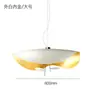 Luminária pendente minimalista italiana de aço inoxidável para quarto, com cabeça prateada e holofote inteligente, compatível com o aplicativo Mi Home, livre de liga metálica
