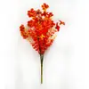 Planta Artificial Atacado Série Cores de Outono Eucalipto Camélia Flor de Seda Cenário Verde Planta Decorativa Parede Cerca Arranjo de Flores Acessórios