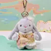 Original Conejo Wendi Estilo Chino Nuevo Muñeco de Peluche Llavero Lindo Colgante para Mochila Regalo de Parque de Diversiones