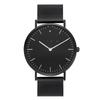 Relógio com Pulseira de PU Wish Novo Modelo Feminino PV Moda Pulseira de Aço Inoxidável Ouro Rosa Atacado Logotipo Personalizado Mostrador Grande Relógio de Pulso