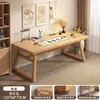 Mesa de Caligrafia Sala de Estar Grande Mesa Longa Novo Estilo Chinês Mesa de Escrita com Pincel Cadeira Suporte de Mesa Mesa de Prática de Escrita Mesa de Pintura Estilo Antigo Mesa de Estudos Chineses