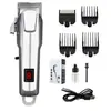 Conjunto de Aparador de Pelos Multifuncional Elétrico, Aparador de Cabelo Masculino, Lâmina em T, Aparador de Cabelo Sem Fio com Display LED