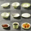 Vajilla de restaurante de comida rápida, juego de cuencos pequeños para platos, platos para servir de cafetería, cuencos de melamina para arroz al vapor de estilo chino para autoservicio comercial