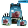 Mochila Escolar 3D de Filme Novo Mochila Lancheira Estojo Conjunto de Três Peças