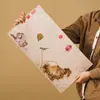 Tapete de Chá Folha de Lótus Residual Couro Sintético Impermeável e Durável Tecido Jacquard Tapete de Mesa de Chá Dupla Face Novo Tapete de Mesa de Chá Chinês