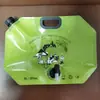 Bolsa de Agua Plegable de 8 Litros en Stock con Apertura Grande, Asa, Material Engrosado de Grado Alimenticio, Adecuada para Uso al Aire Libre, Montaje en Coche, Almacenamiento de Agua Portátil con Boquilla