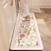 Alfombrilla de Piso de Tierra de Diatomeas Estilo Americano de Gama Alta Retro para Cocina, Alfombrilla Antideslizante Absorbente de Agua de Secado Rápido para el Hogar, Alfombra Resistente al Desgaste y a la Suciedad